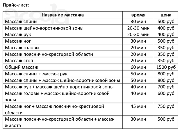 Массаж, классический массаж